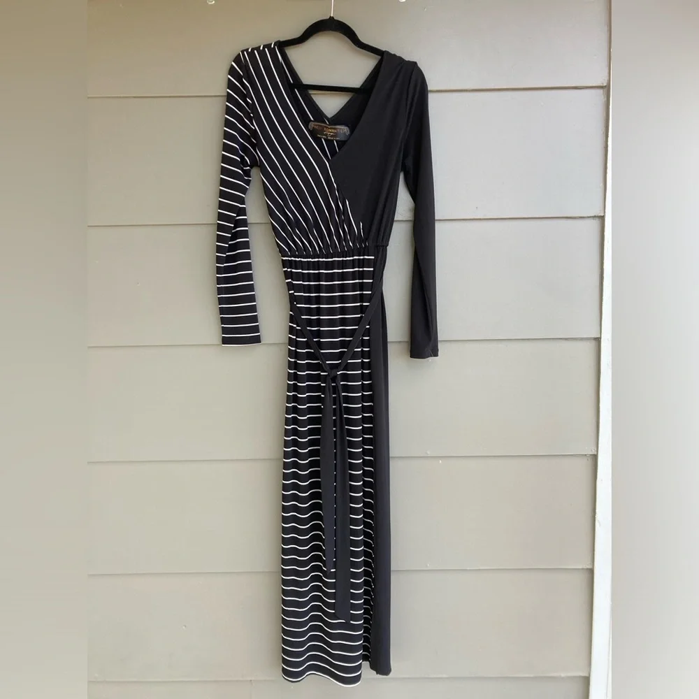 Free People New Romantics Striped Long Sleeve Maxi Dress - Picture 4 of 14